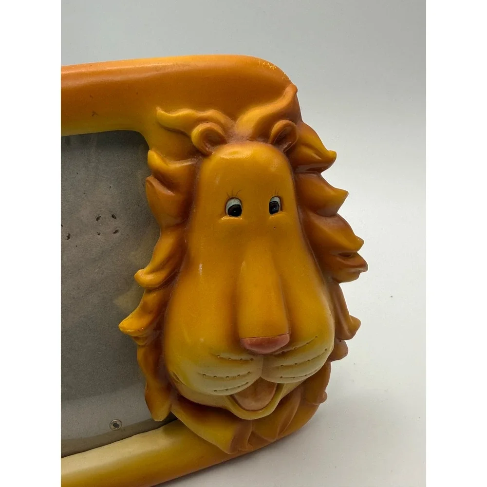Vintage 3D‎ Lion Resin Picture Frame Safari Jungle Nursery Kids Decor